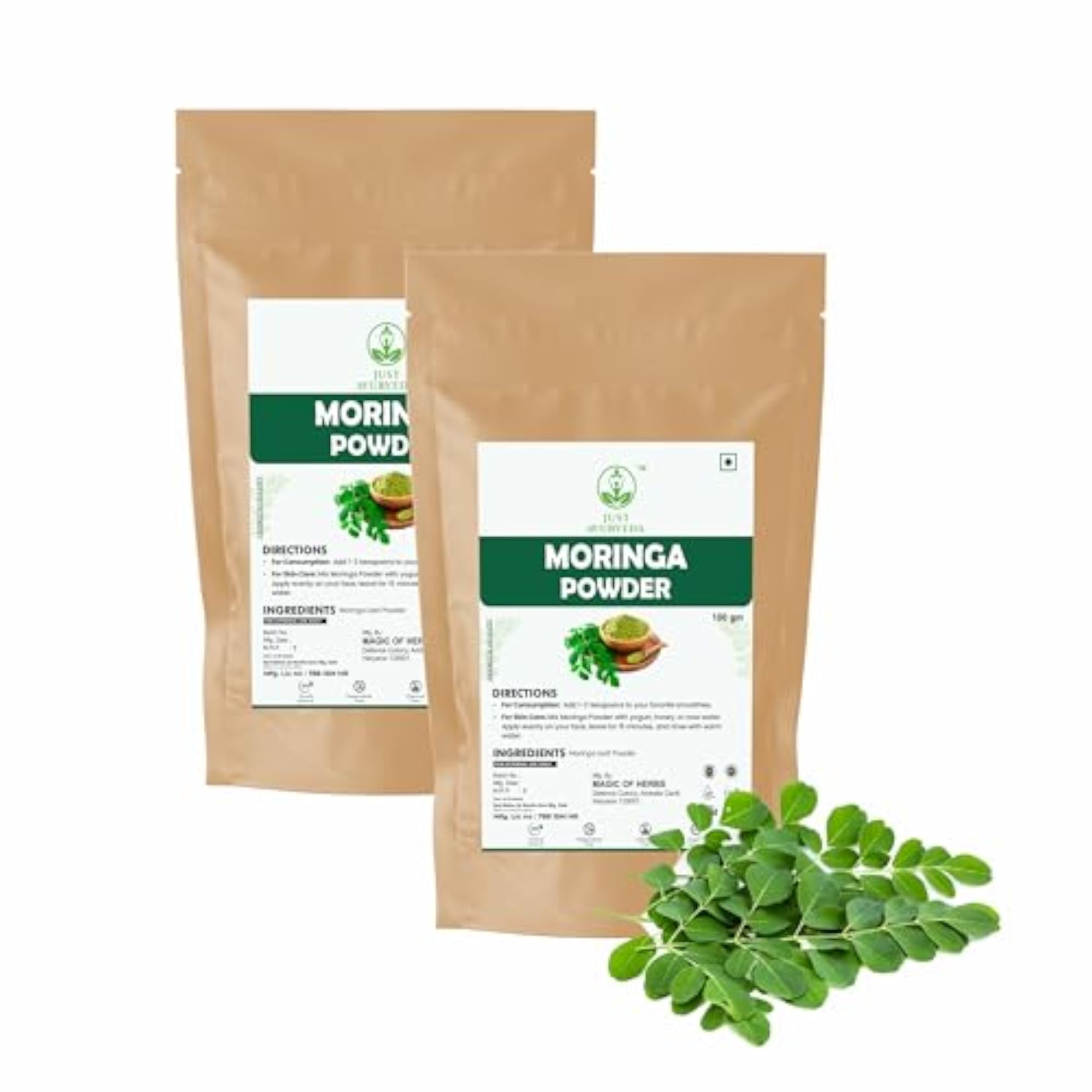 Organic Moringa Powder, 100 Gm, Immunity Booster
